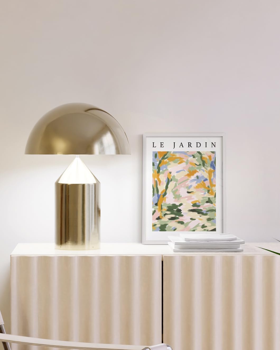 HAUS AND HUES 9x12 White Picture Frame - 9X12 Poster Frame - Vertical & Horizontal Hanging, Shatterproof Plexiglass - Perfect for Home, Room, Office (9x12 in, White)