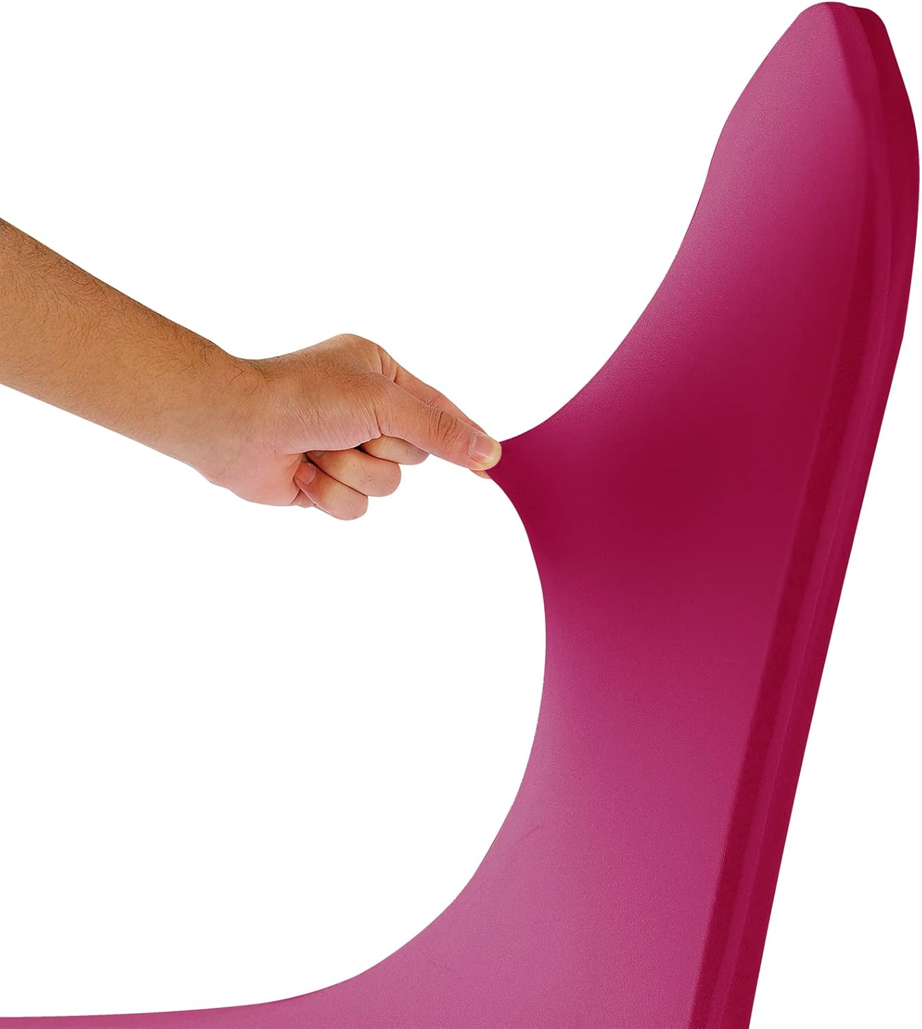 Chair Cover, 12PCS, Fuchsia, Spandex, Living Room, Removable, Protector, Stretch, Party, Banquet, Wedding Event, Hotel
