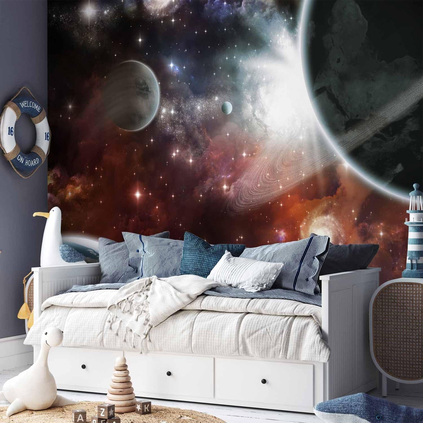 artgeist Premium Wall Mural Cosmos Galaxy 157x110 in - XXL Non-Woven Wallpaper Fleece Wall Decor Photo Print Picture Image Design Home 10110905-32