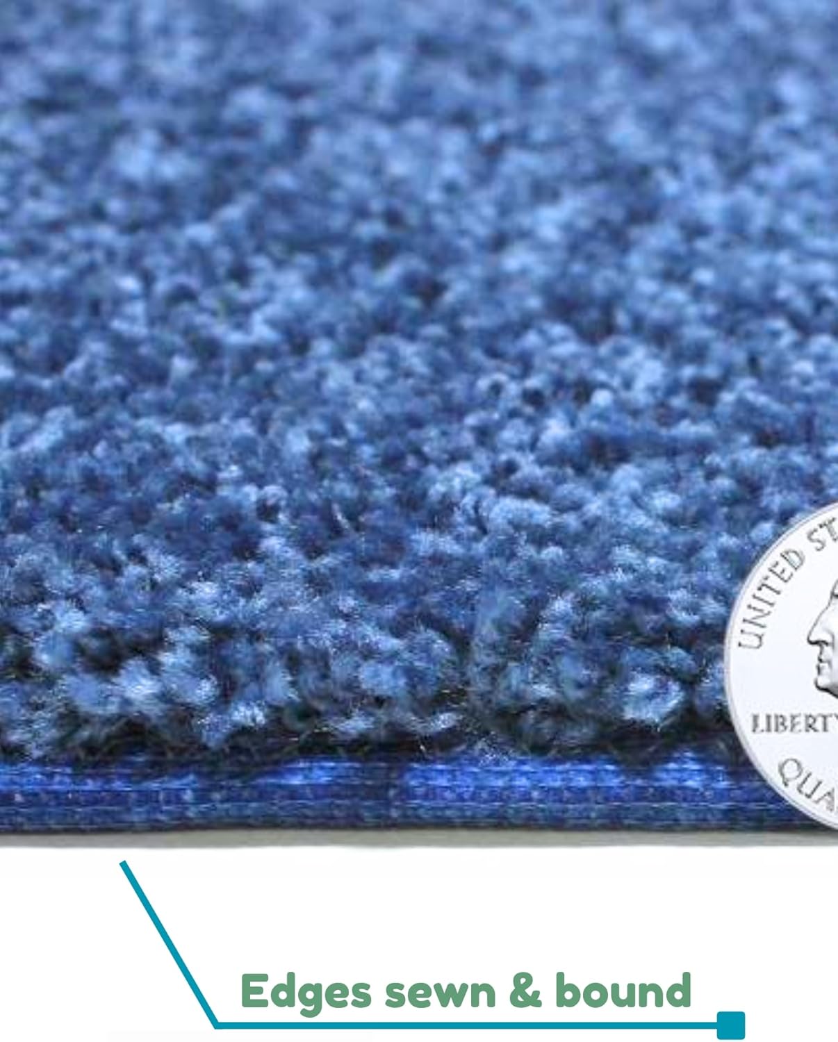 KOECKRITZ Soft and Colorful Kids Classroom Area Rugs (Passes Flammability Pill Test) Many Sizes and Bright Colors to Select from (4' x 6', Royal)