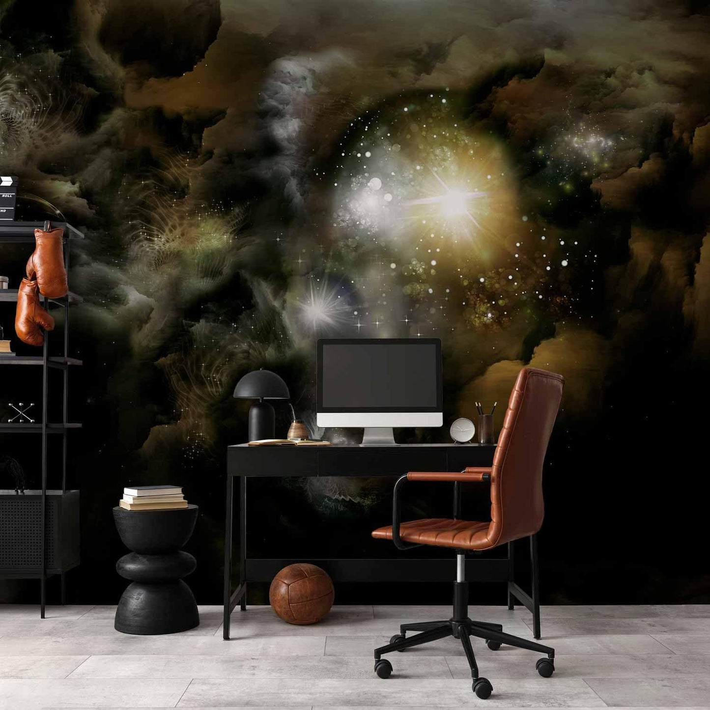artgeist Wall Mural Cosmos Galaxy 77x55 in - Peel and Stick Self-Adhesive Wallpaper Removable Large Sticker Foil Wall Decor Print Picture Image Design n-A-0027-a-b