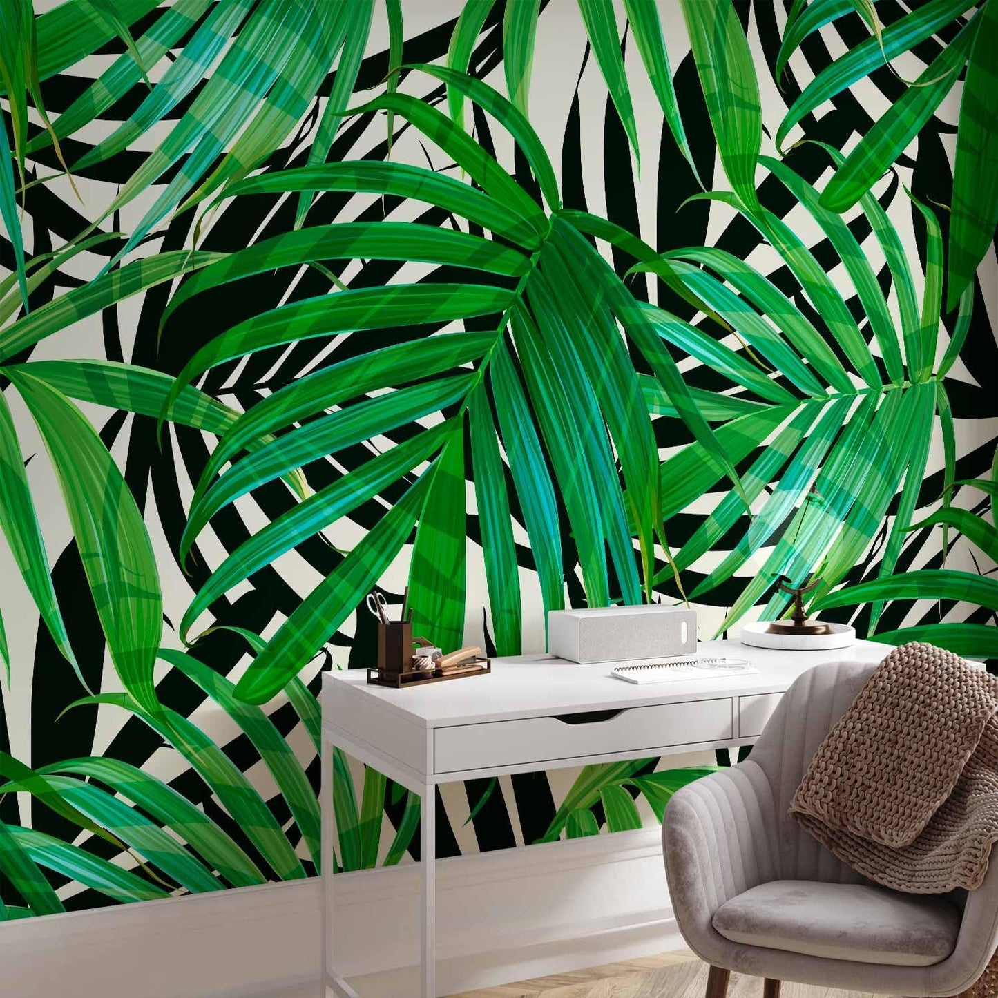 artgeist Wall Mural Tropical 177"x124" XXL Peel and Stick Self-Adhesive Wallpaper Removable Large Sticker Foil Wall Decor Print Picture Image Design