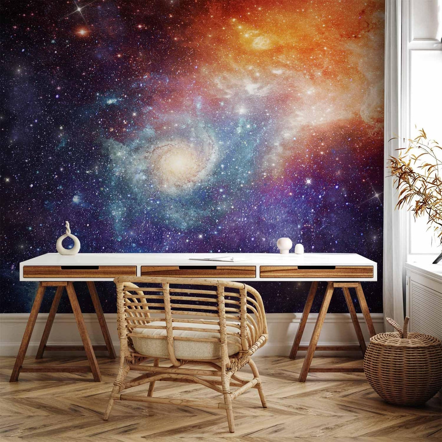 artgeist Premium Wall Mural Cosmos Galaxy 177x124 in - XXL Non-Woven Wallpaper Fleece Wall Decor Photo Print Picture Image Design Home f-C-0101-a-a