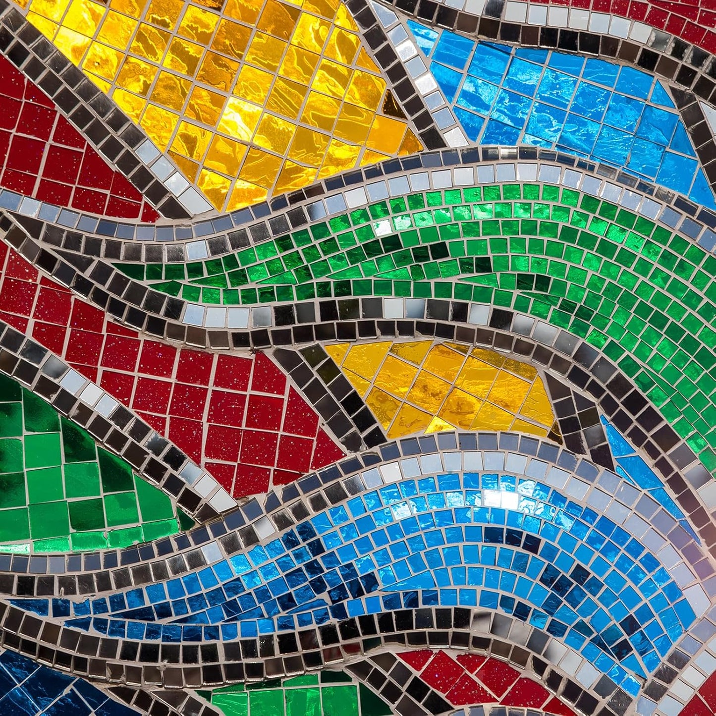 MECCANIXITY Self Adhesive Glass Mirror Mosaic Tiles 3200 Pcs 5 x 5 mm Disco Tiles for Craft Decoration Glass Mirror Disco Ball Purple 2 Pcs