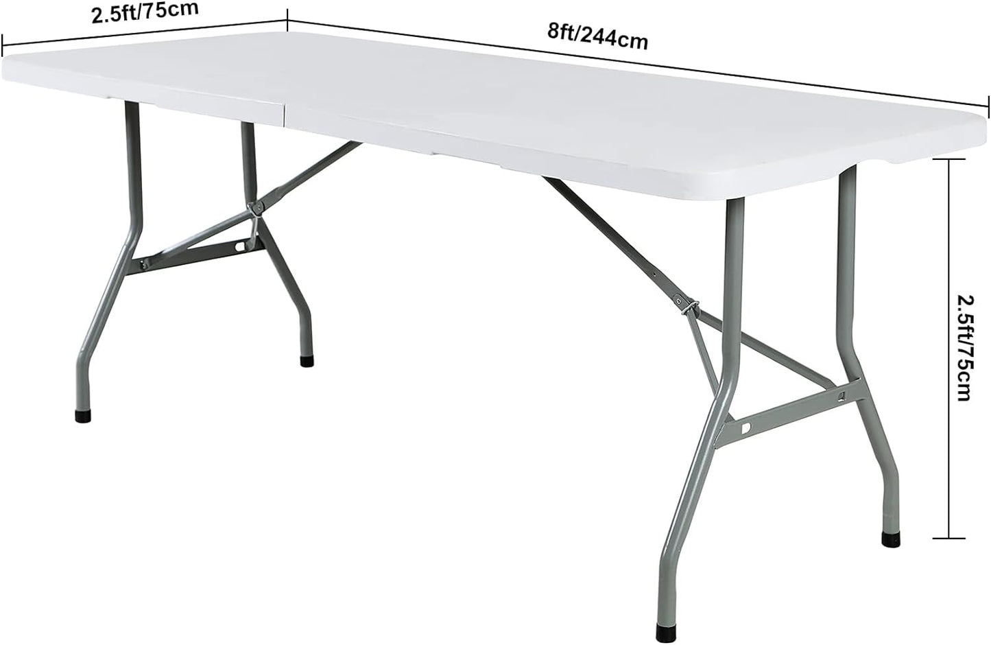 2Pack Spandex Waterproof Table Covers 8ft，Spandex 8ft Waterproof Table Cover for Party,Wedding, Banquet, and Events(Emerald)