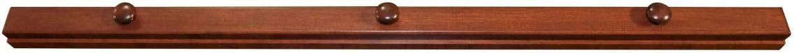 RRD Amish Made Wooden Quilt Rack Wall Mount - Rustic Tapestry Hangers for Rugs, Tapestries & Quilts - Cherry Wood, Cherry Stain, 54' Long