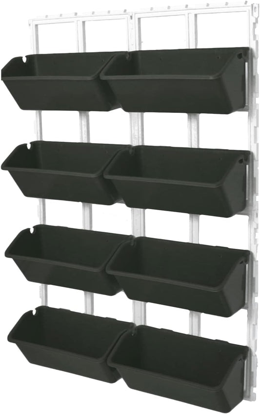 8 Pockets Vertical Garden Wall Planter Raised Beds Hanging Planter Wall Mounted Flower Beds for Flowers Vegetables Herb