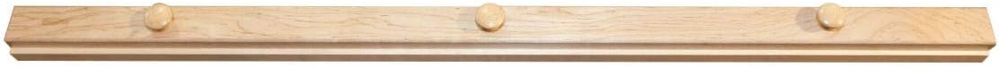 RRD Quilt Hanger for Wall for Display (36") Amish Made Wooden Quilt Rack Wall Mount - Rustic Tapestry Quilt Wall Hangers (Maple Wood, Natural Stain, 36" Long)
