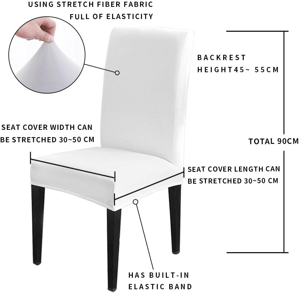 4 Pcs Dining Chair Covers Stretch Spandex Slipcovers Purple Marble Gold Inlay Removable Washable Dining Room Seat Cover Cushion Protector for Home Hotel Banquet Decor Abstract Geometric Stripes