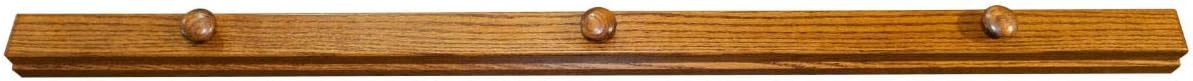 RRD Quilt Hanger for Wall for Display (84") Amish Made Wooden Quilt Rack Wall Mount - Rustic Tapestry Quilt Wall Hangers (Oak Wood, Michaels Stain)