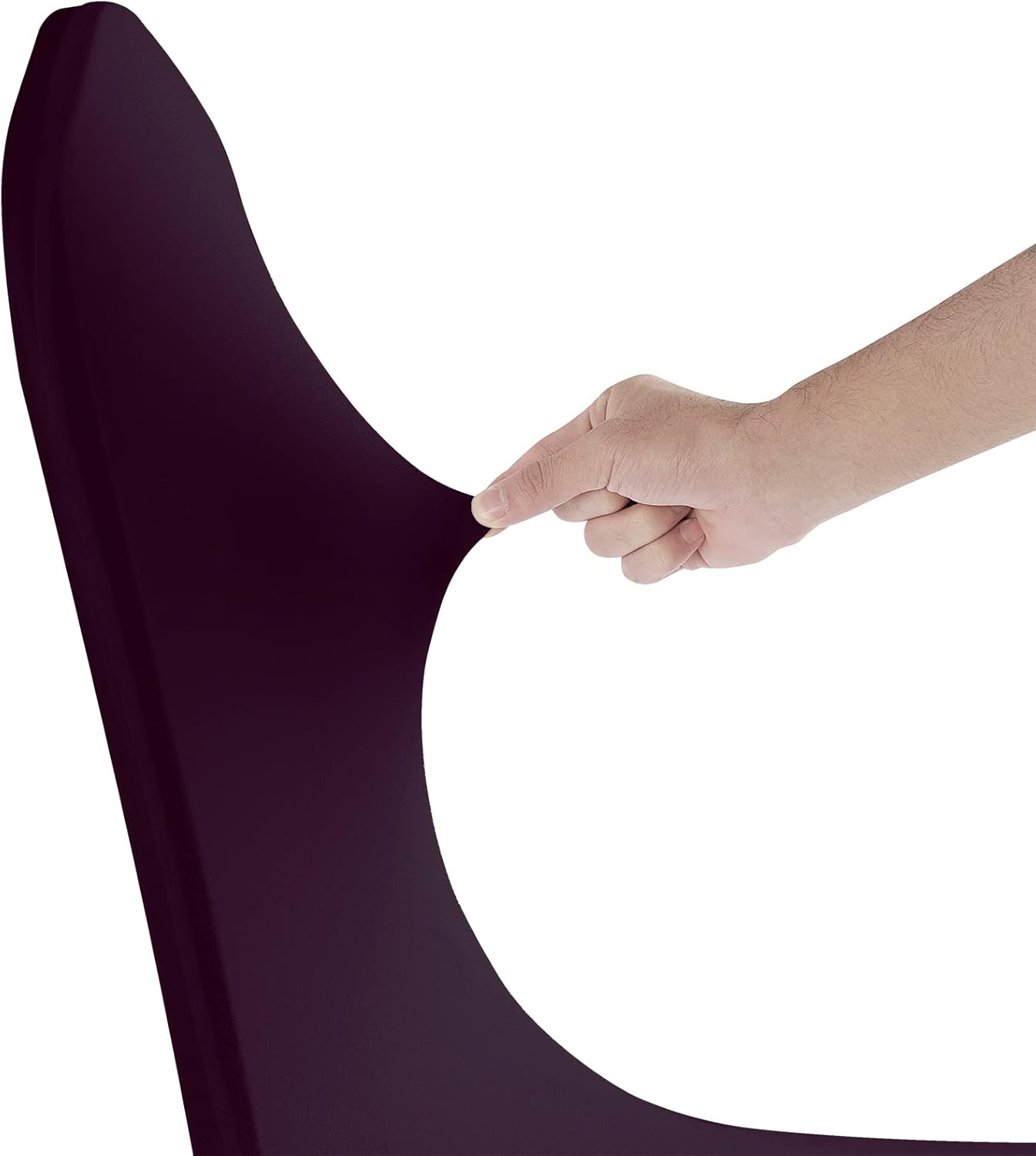 SUPERO Waterproof Spandex Chair Cover 25PCS, Stretch Dining Chair Covers, Polyester Outdoor Chair Covers, Protector Stretch Chair Cover for Party Universal, Banquet, Wedding Event, Hotel(Eggplant)