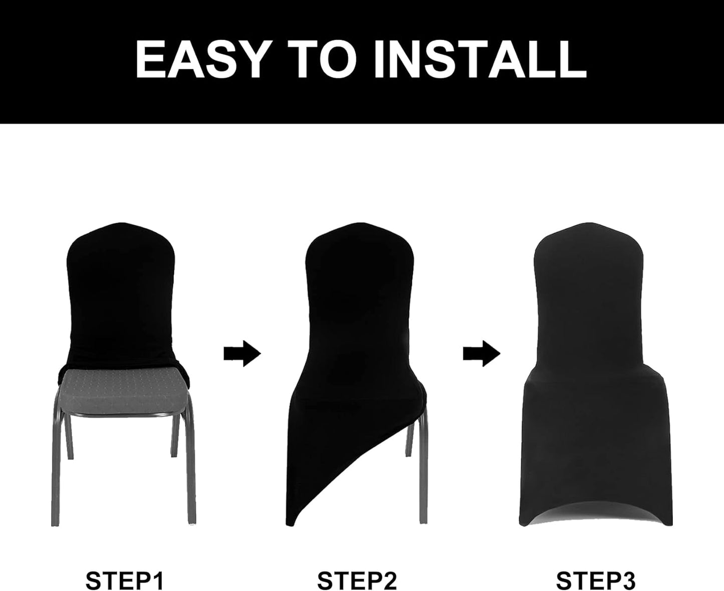 Spandex Chair Cover,12PCS,Chair Covers,Living Room Chair Covers,Removable Chair Cover Washable Protector Stretch Chair Cover for Party, Banquet,Wedding Event,Hotel(Sliver)