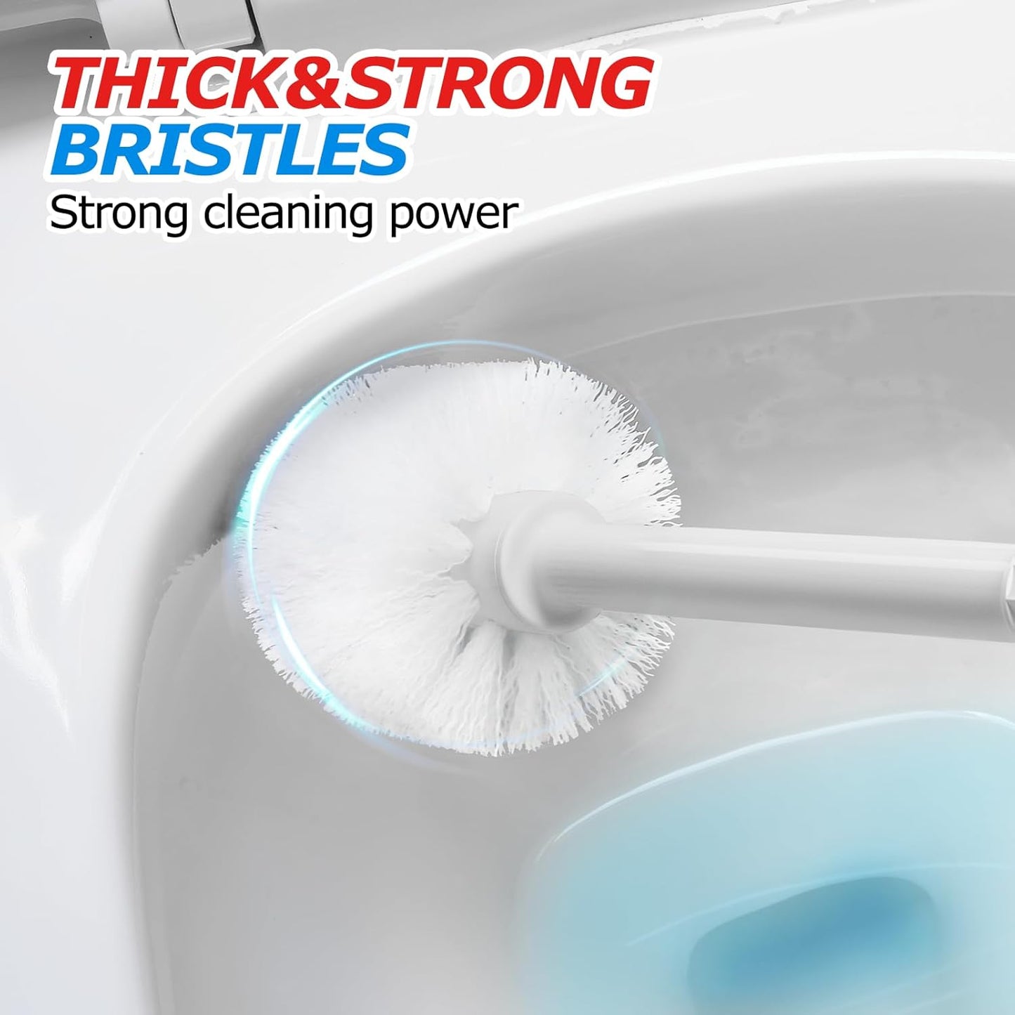 2Pack 2 in 1 Toilet Brush and Plunger Set, Extended Handle Plunger，Toilet Bowl Brush Plunger Set,Bathroom Cleaning Tools ，Toilet Brush Plunger Combo，Cleaning Supplies（Cream Grey）