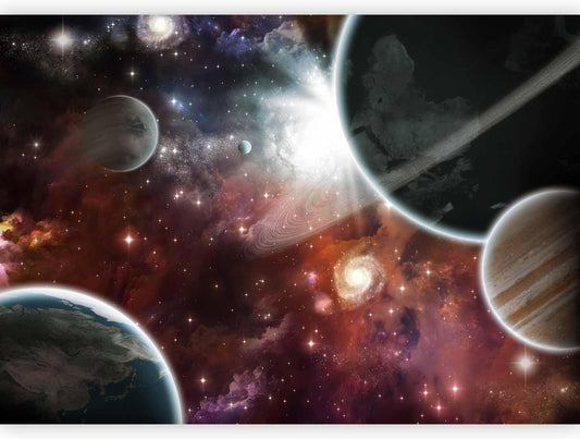 artgeist Wall Mural Cosmos Galaxy 116x83 in - Peel and Stick Self-Adhesive Wallpaper Removable Large Sticker Foil Wall Decor Print Picture Image Design 10110905-32