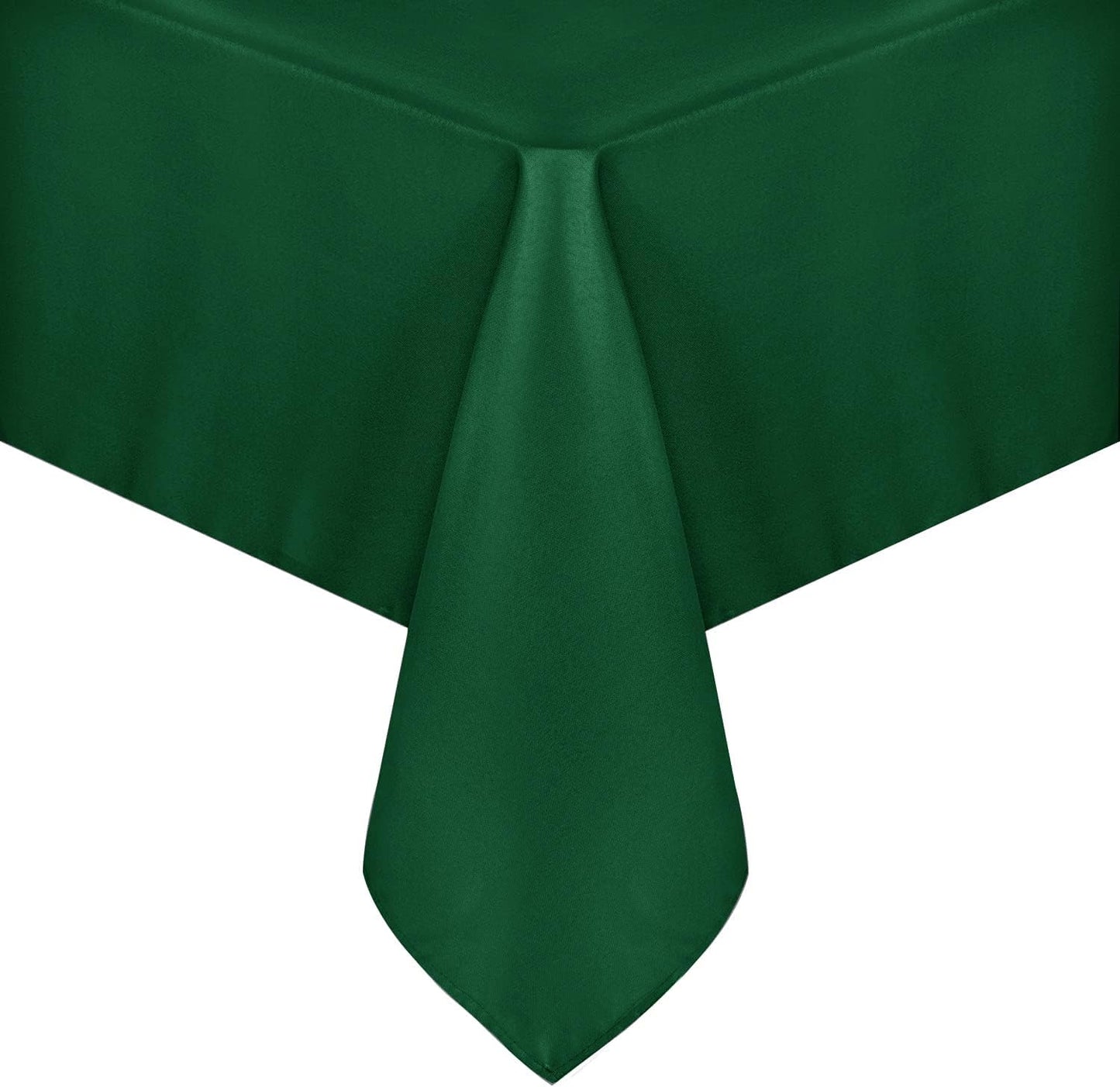 sancua Square Tablecloth - 54 x 54 Inch - Stain and Wrinkle Resistant Washable Polyester Table Cloth, Decorative Fabric Table Cover for Dining Tables, Buffet Parties and Christmas, Hunter Green