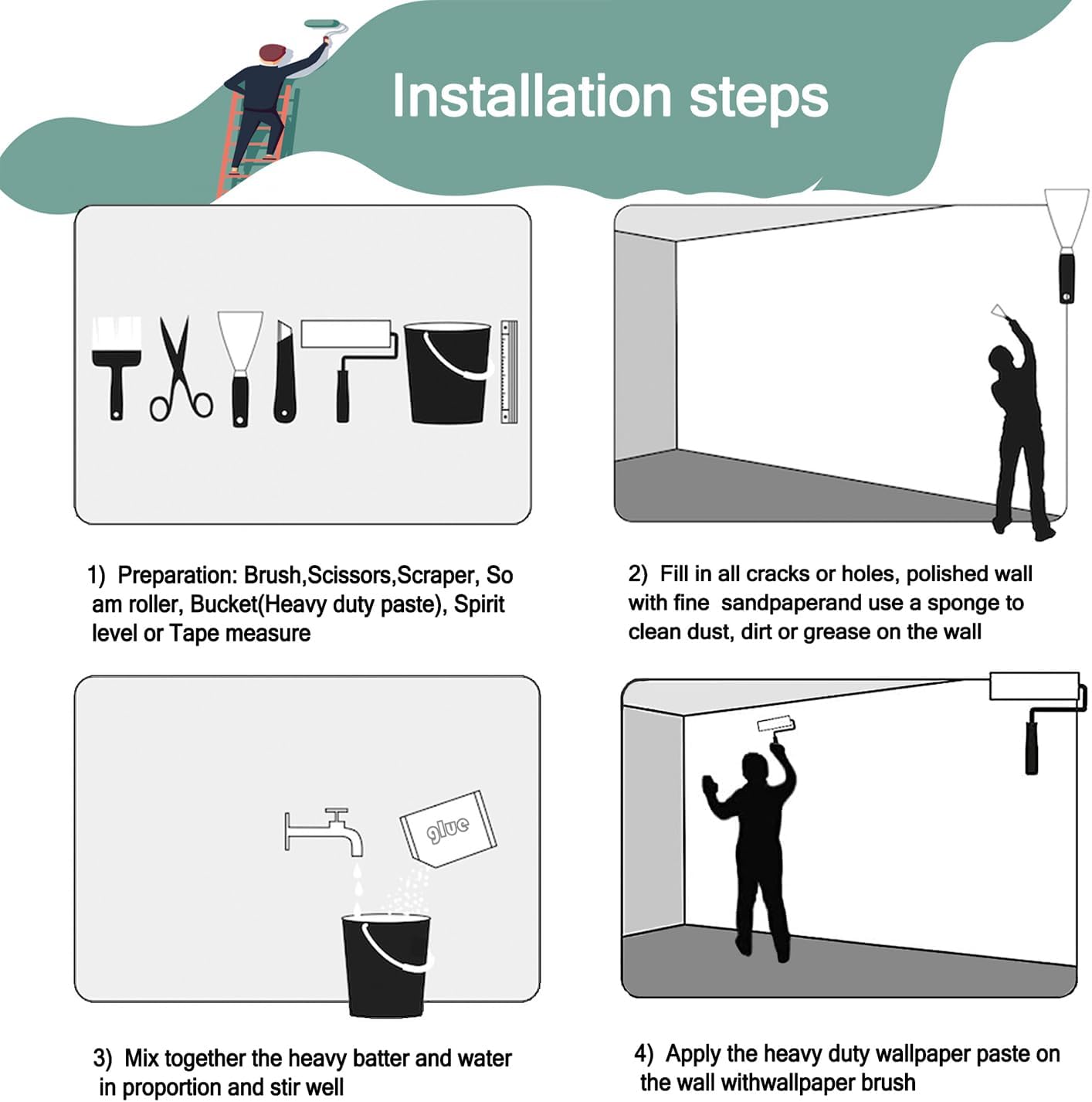 -Misty Forest Bedroom Wallpaper XT20 M 140" x 91"