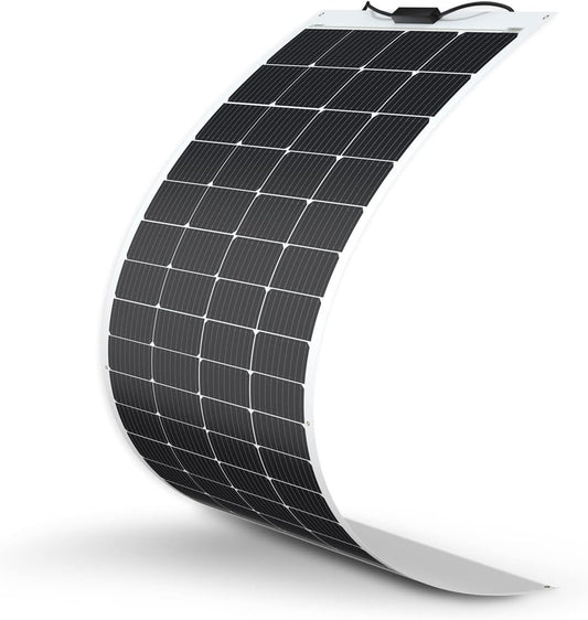 Renogy Solar Panels 200 Watt 12V, Flexible Solar Panel 200W 22% High-Efficiency, 240° Ultra Lightweight Solar Panels for Marine RV Cabin Van Car Boat Camping Curve Surfaces