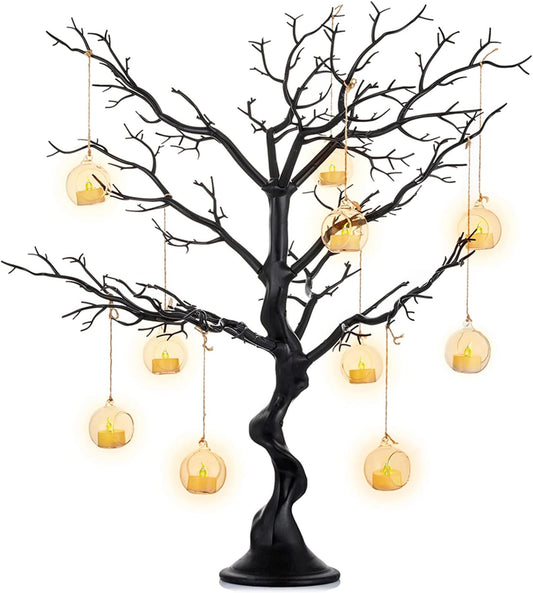NUPTIO Halloween Artificial Tree Branch: 30"/76cm Tall Branch Manzanita Christmas Decoration Centerpiece Wedding Centerpieces for Tables Black Tree Branches Ornament (1 Pc)