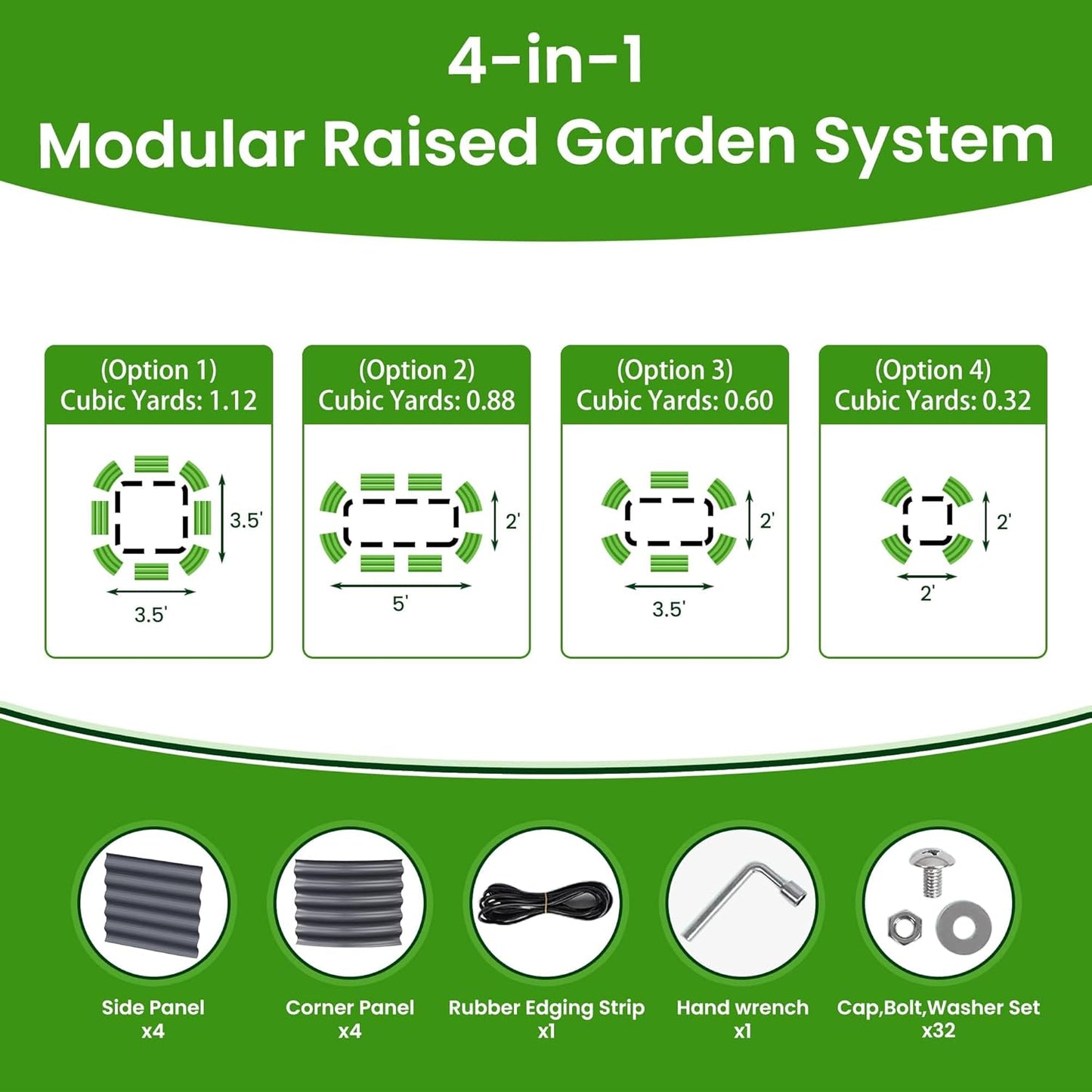 Raised Garden Bed 5x2x1.4 Ft Planter Box for Outdoor - Zinc-Aluminum-Magnesium Stainless Steel Durable Metal Garden Beds Kit for Vegetables, Flowers, Herbs and Succulents (Deep Grey)