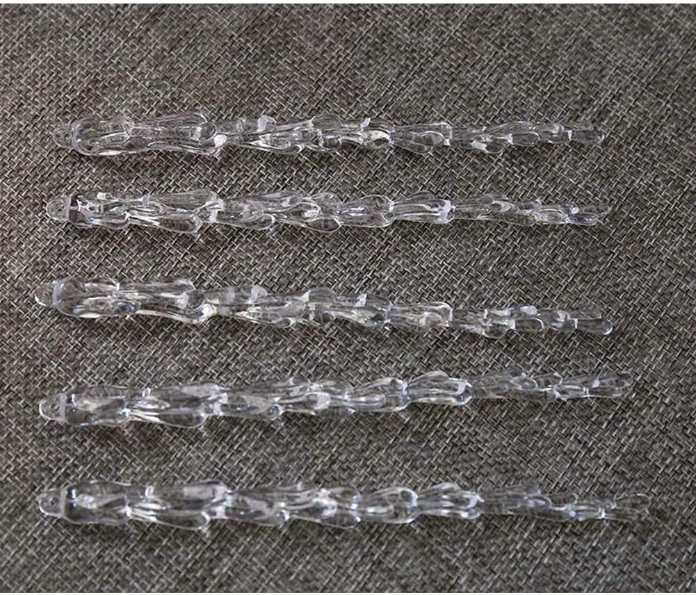 ToBeIT 6.1inch Chrismtas Tree icicles 25Pcs Acrylic Icicles Ornament Set for Chrismtas Decoration(25icicle-6.1inch)