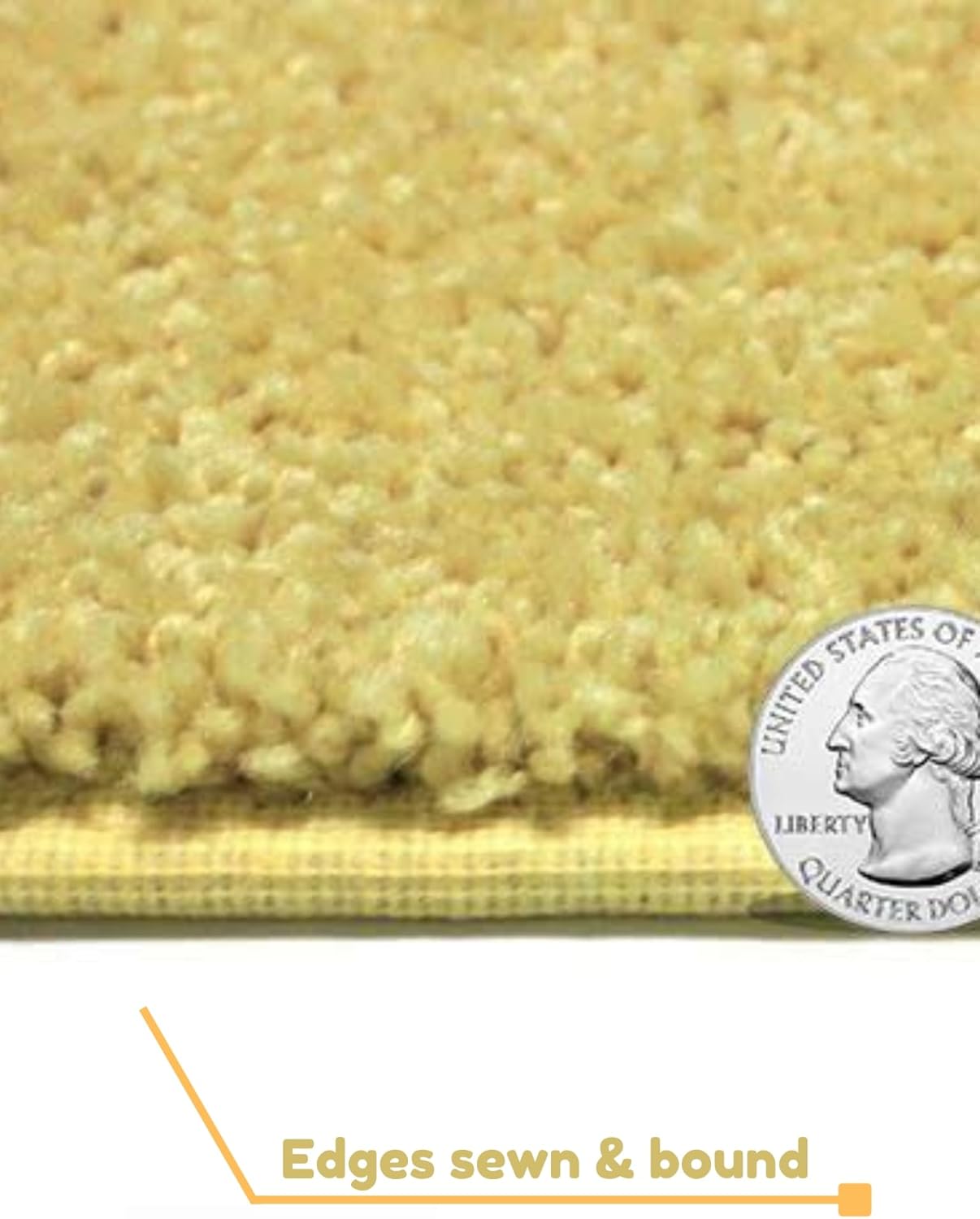 KOECKRITZ Soft and Colorful Kids Classroom Area Rugs (Passes Flammability Pill Test) Many Sizes and Bright Colors to Select from (10' x 14', Lemon)