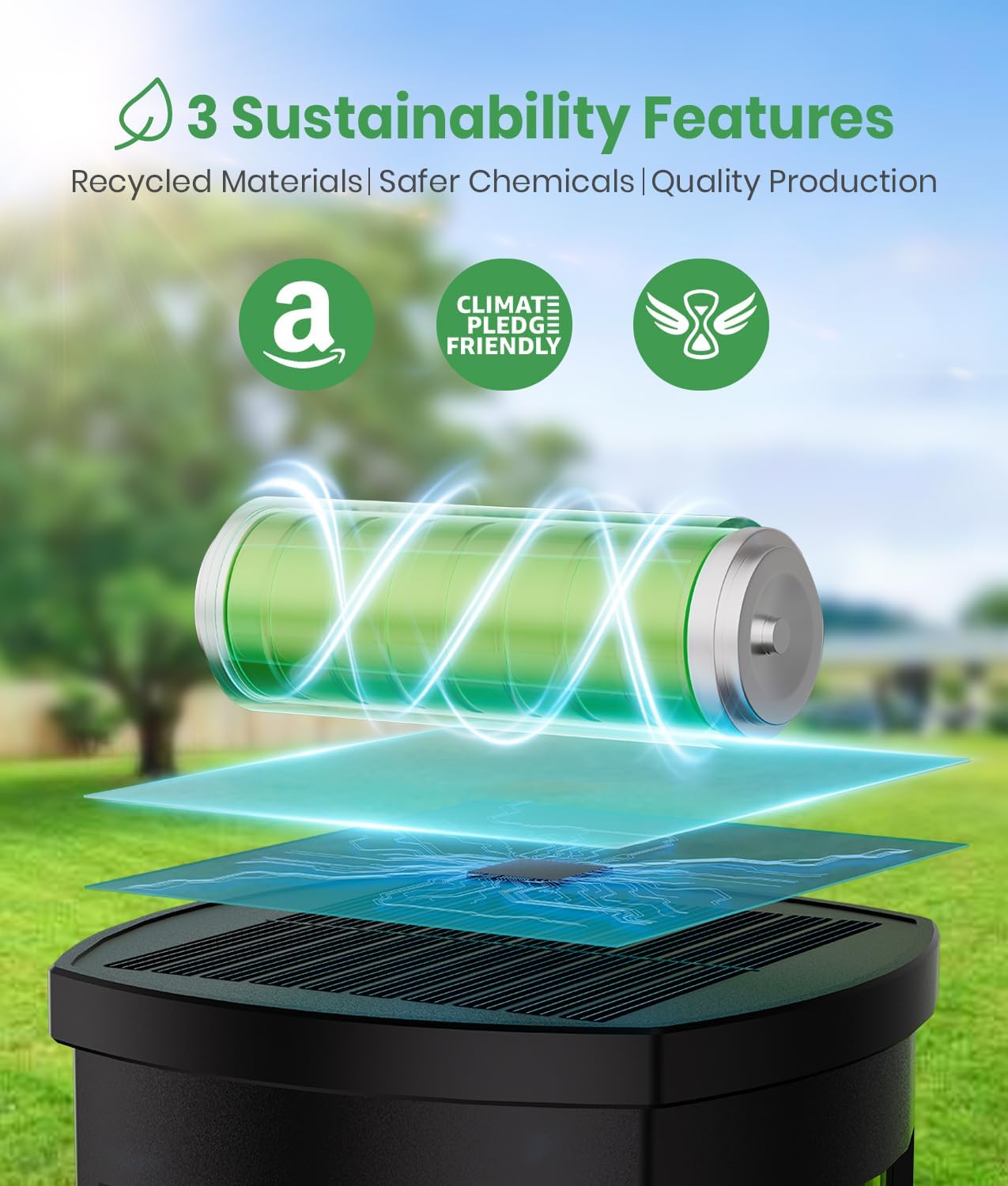 Solar Pathway Lights Outdoor,6 Pack Solar Lights Outdoor, IP65 Waterproof Auto On/Off Solar Garden Lights Solar Powered Landscape Lighting for Yard Walkway Driveway Pathway