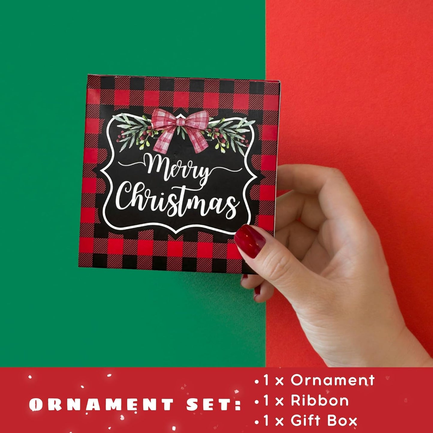 Baby's First Christmas Ornament 2024 - Acrylic Baby Boy Ornament