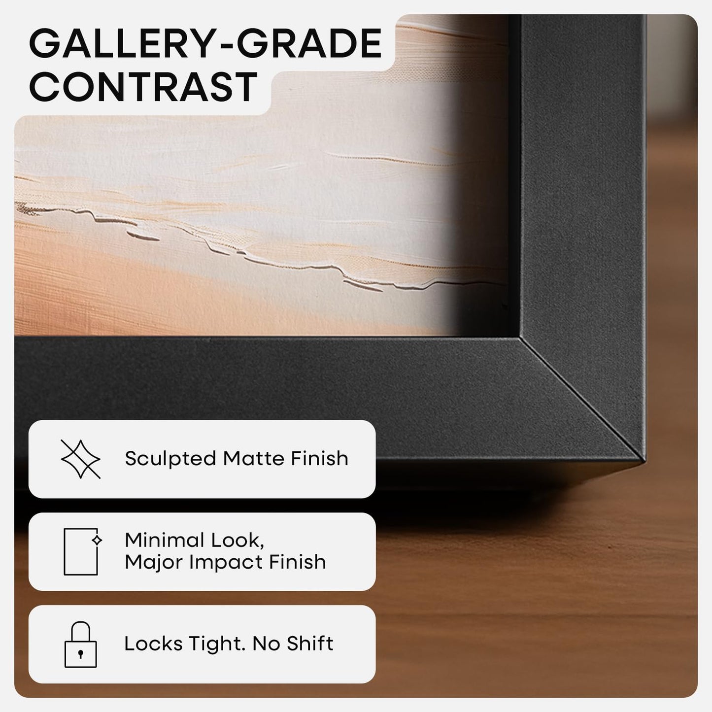 Homeforia 14x22 Picture Frame Black, High End Metal 14 x 22 Poster Frames with Mat 12 x 16 for Photo, 14x22 Black Frame Matted to 12x16 inch Print, 22x14 Thin Frame, Tempered Glass, Wall Kit, Set of 1