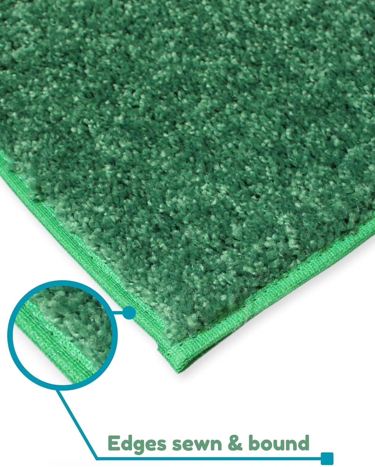 KOECKRITZ Soft and Colorful Kids Classroom Area Rugs (Passes Flammability Pill Test) Many Sizes and Bright Colors to Select from (12' x 12', Froggy)