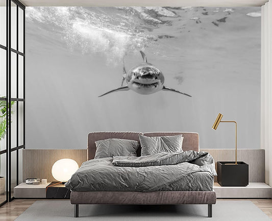 Shark Wall Mural Wallpaper for Bedroom 103" x 69"