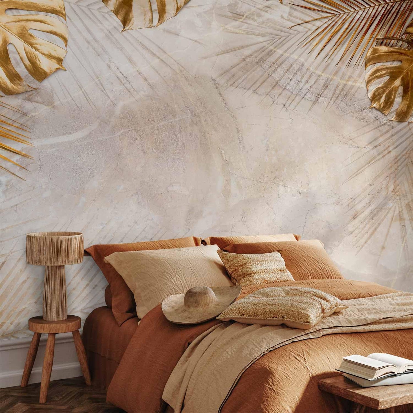 artgeist Wall Mural Tropical Leaves 79x55 in - XXL Non-Woven Wallpaper Fleece Wall Decor Photo Print Picture Image Design Monstera Palm Green Leaves b-C-0788-a-a