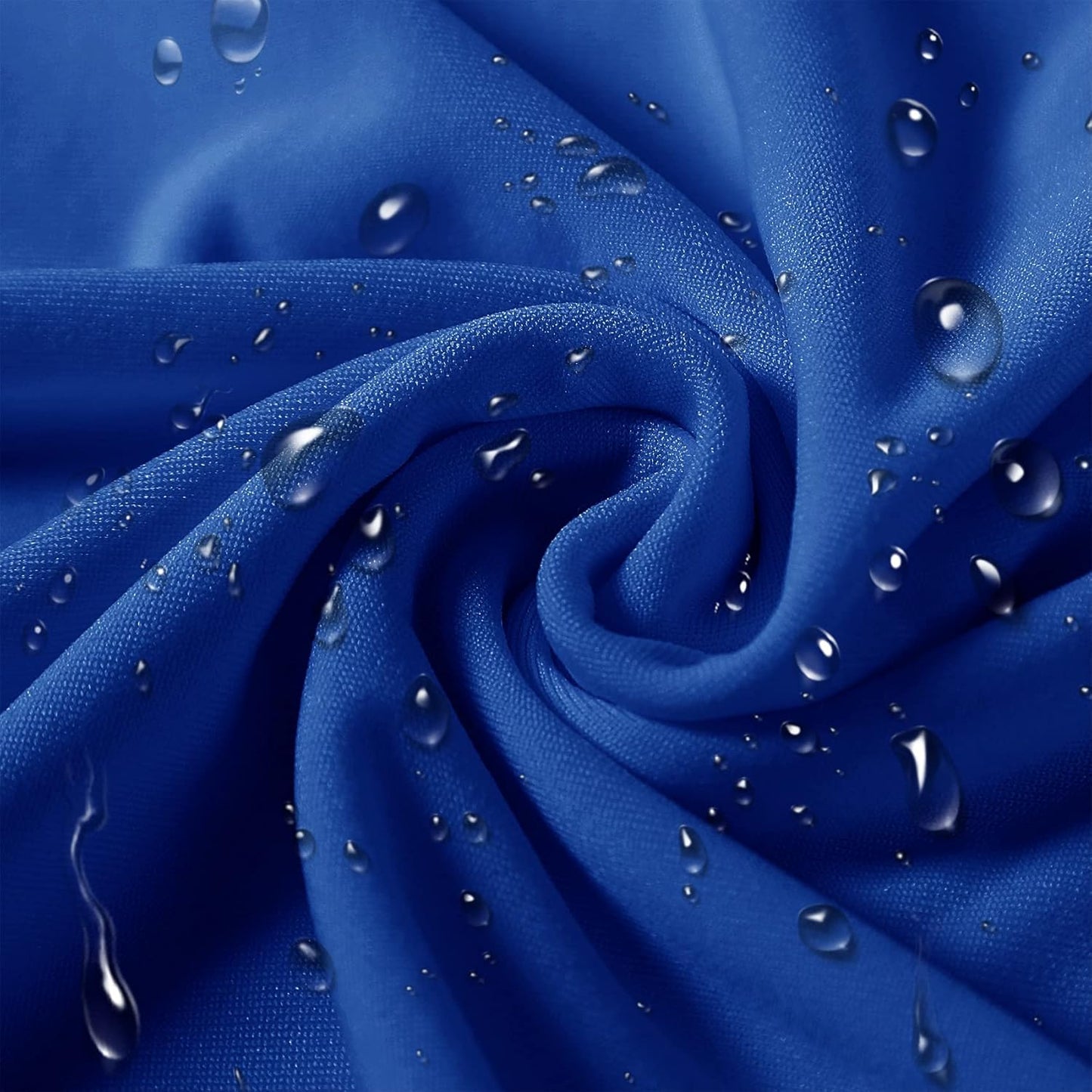 SUPERO Royal Blue Waterproof Polyester Spandex Chair Cover (12PCS), Universal Fit for Indoor/Outdoor Activities, Protector for Party, Banquet, Wedding Event, Hotel