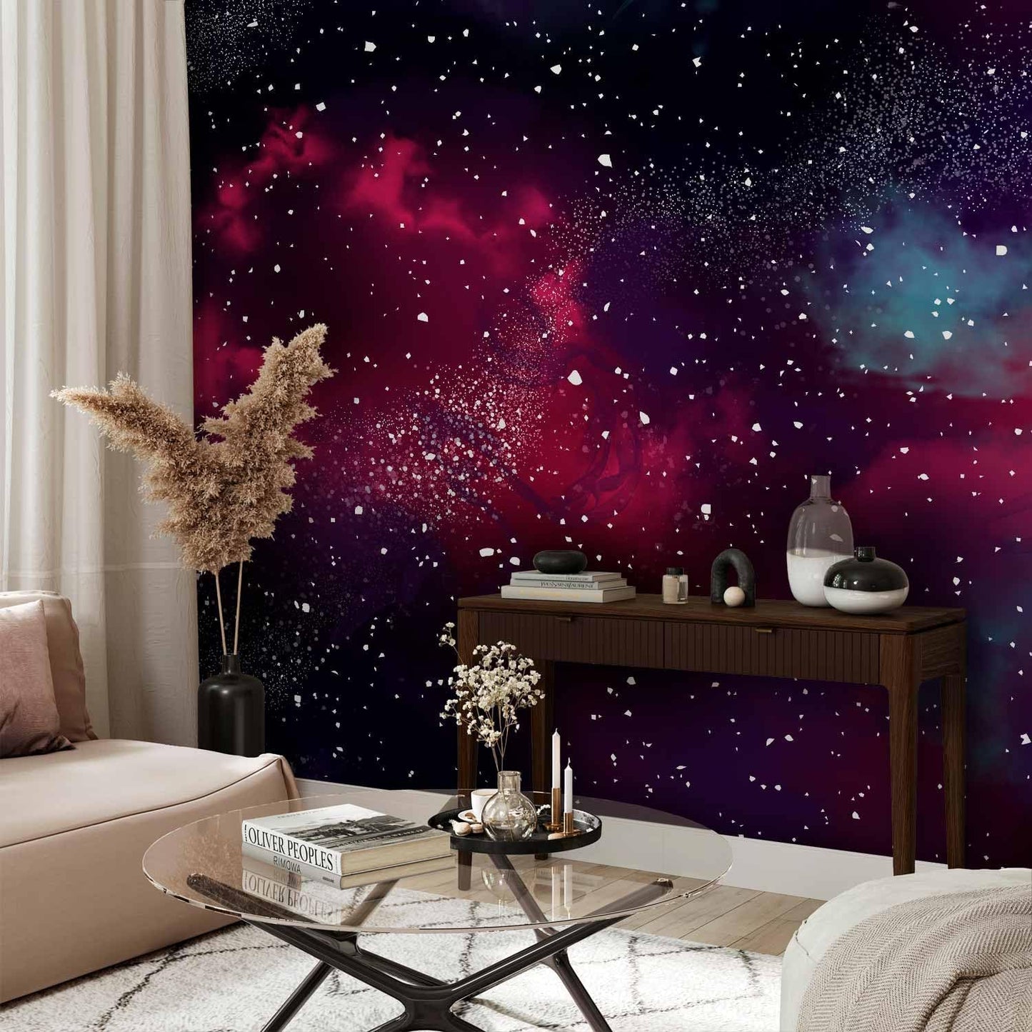 artgeist Wall Mural Space 193x138 in - Peel and Stick Self-Adhesive Wallpaper Removable Large Sticker Foil Wall Decor Print Design Mural Galaxy Universe Cosmos Sky a-A-10326-a-a