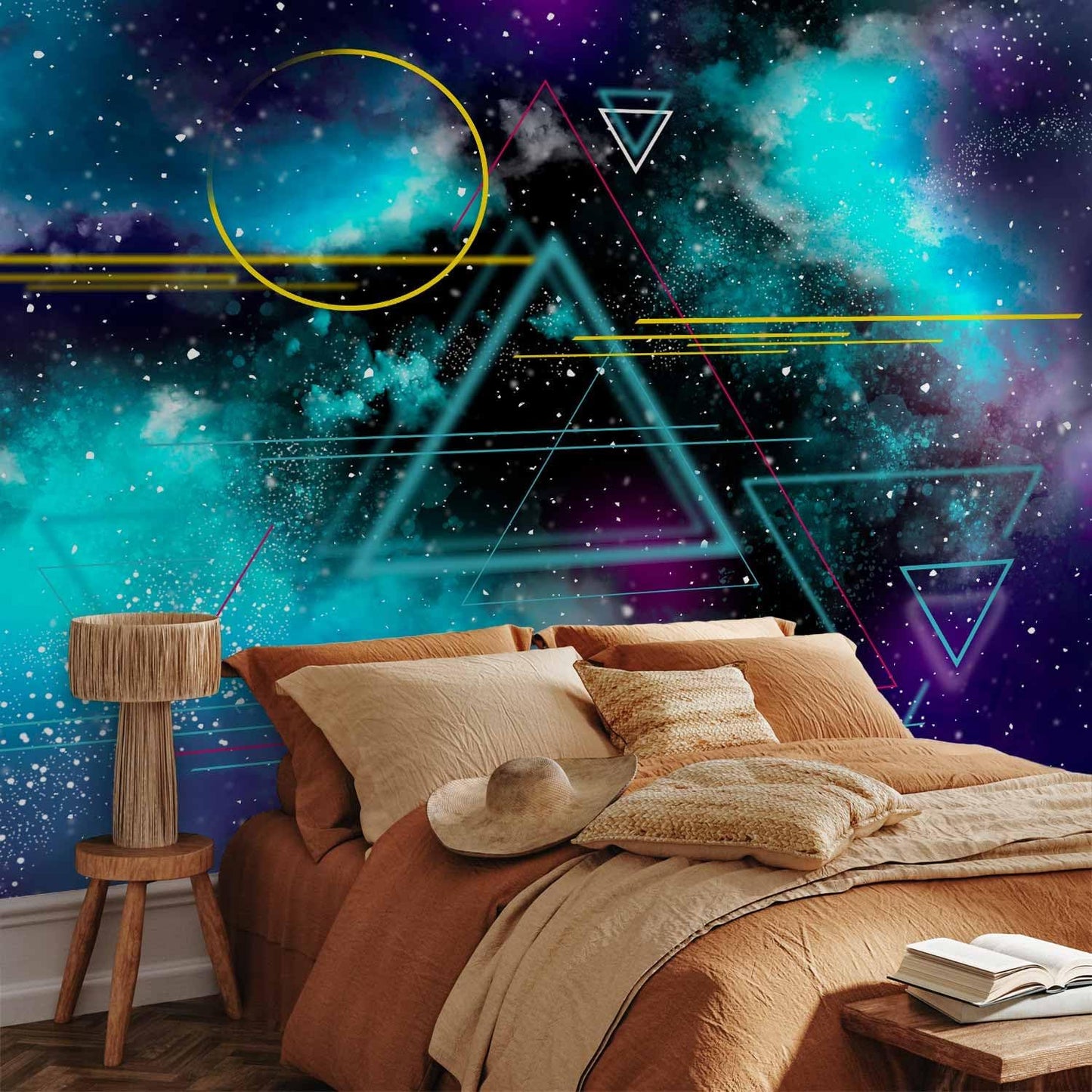 artgeist Premium Wall Mural Galaxy 197x138 in - Non-Woven Wallpaper Fleece Wall Decor Photo Print Picture Image Design Home Mural Cosmos Galaxy Cosmonaut Astronaut a-A-10328-a-a