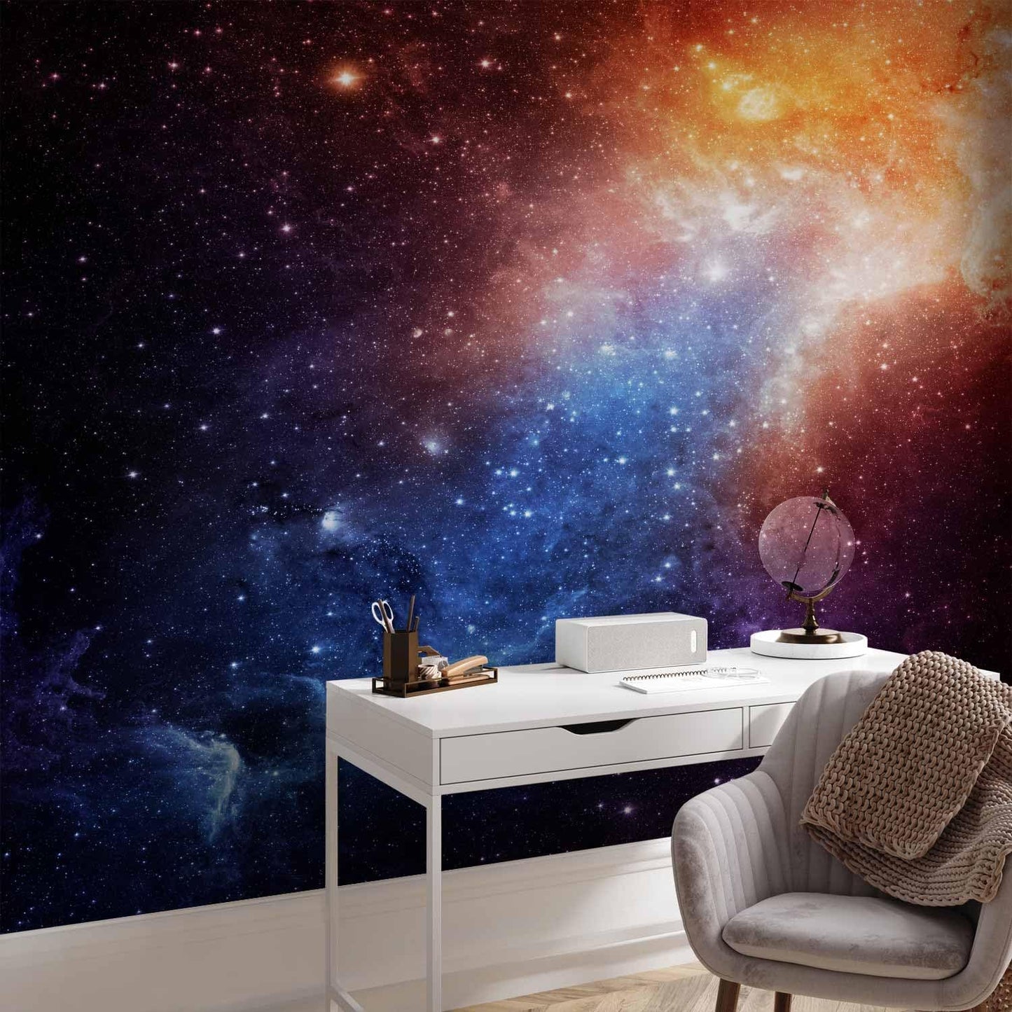 artgeist Wall Mural Cosmos Galaxy 197x138 in - XXL Non-Woven Wallpaper Fleece Wall Decor Photo Print Picture Image Design Home f-B-0057-a-a