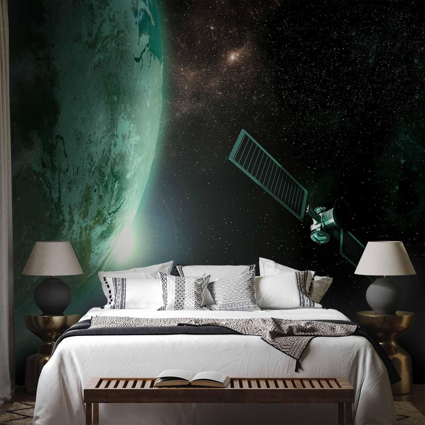 artgeist Wall Mural Cosmos Galaxy 116x83 in - Peel and Stick Self-Adhesive Wallpaper Removable Large Sticker Foil Wall Decor Print Picture Image Design n-B-0007-a-b