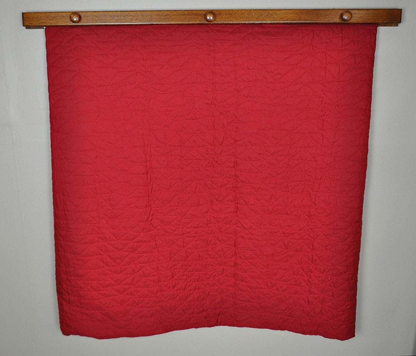 RRD Quilt Hanger for Wall for Display (72") Amish Made Wooden Quilt Rack Wall Mount - Rustic Tapestry Quilt Wall Hangers (Maple Wood, Natural Stain, 72" Long)