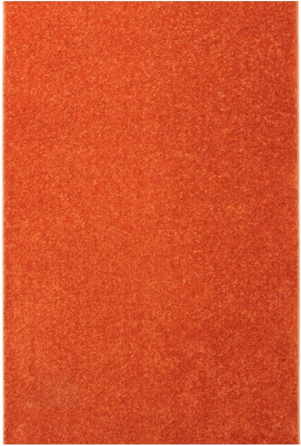 KOECKRITZ Soft and Colorful Kids Classroom Area Rugs (Passes Flammability Pill Test) Many Sizes and Bright Colors to Select from (10' x 10', Tangerine)