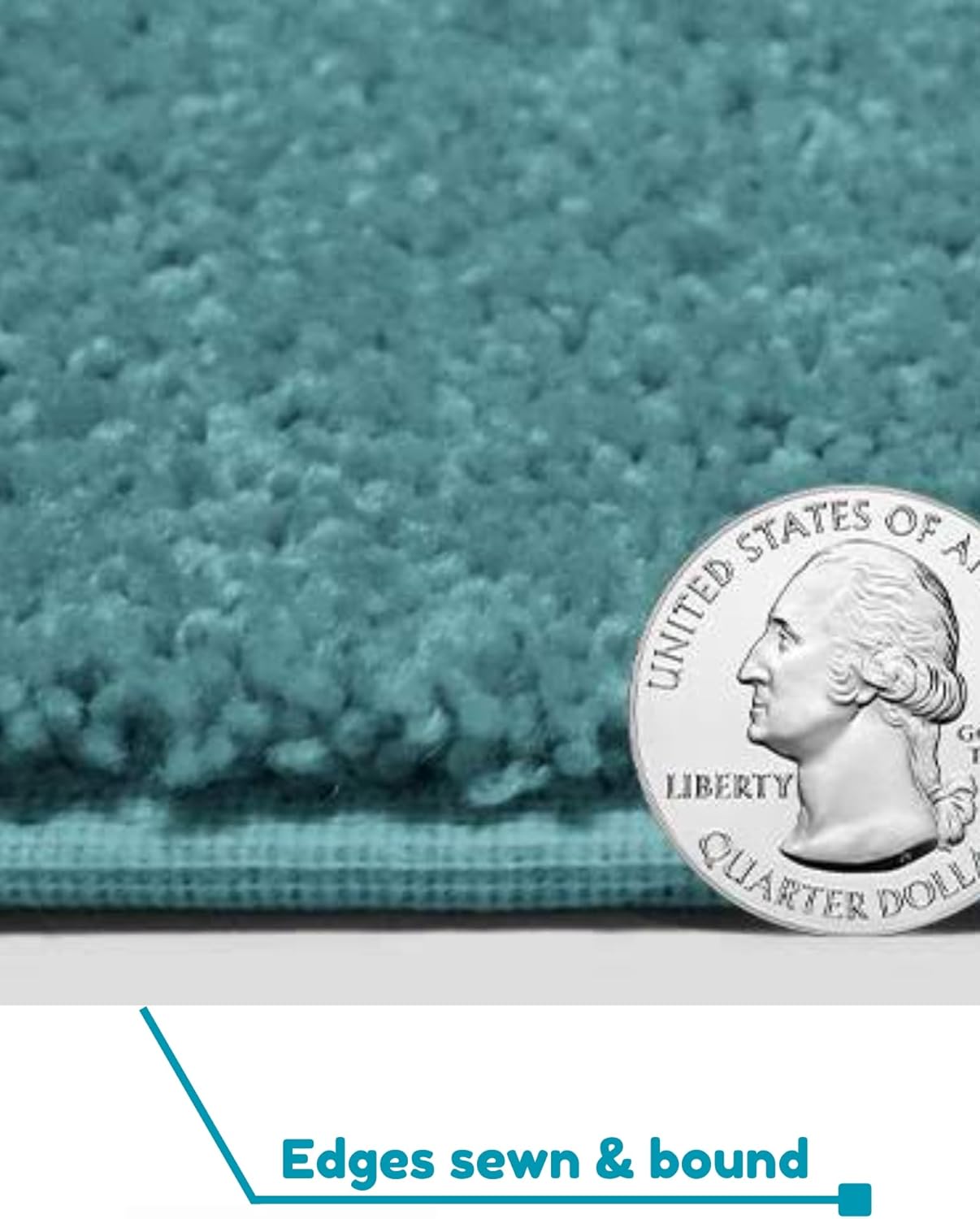 KOECKRITZ Soft and Colorful Kids Classroom Area Rugs (Passes Flammability Pill Test) Many Sizes and Bright Colors to Select from (9' x 12', Surf)
