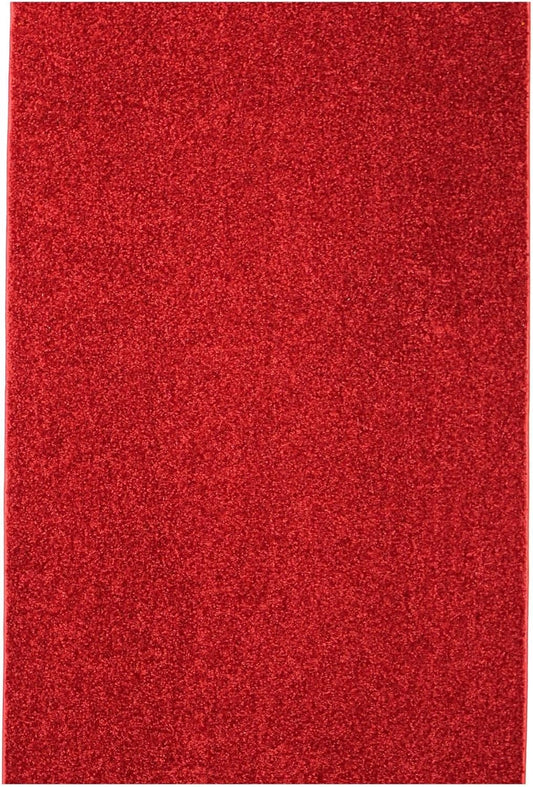 KOECKRITZ Soft and Colorful Kids Classroom Area Rugs (Passes Flammability Pill Test) Many Sizes and Bright Colors to Select from (7' x 7', Fire Engine)
