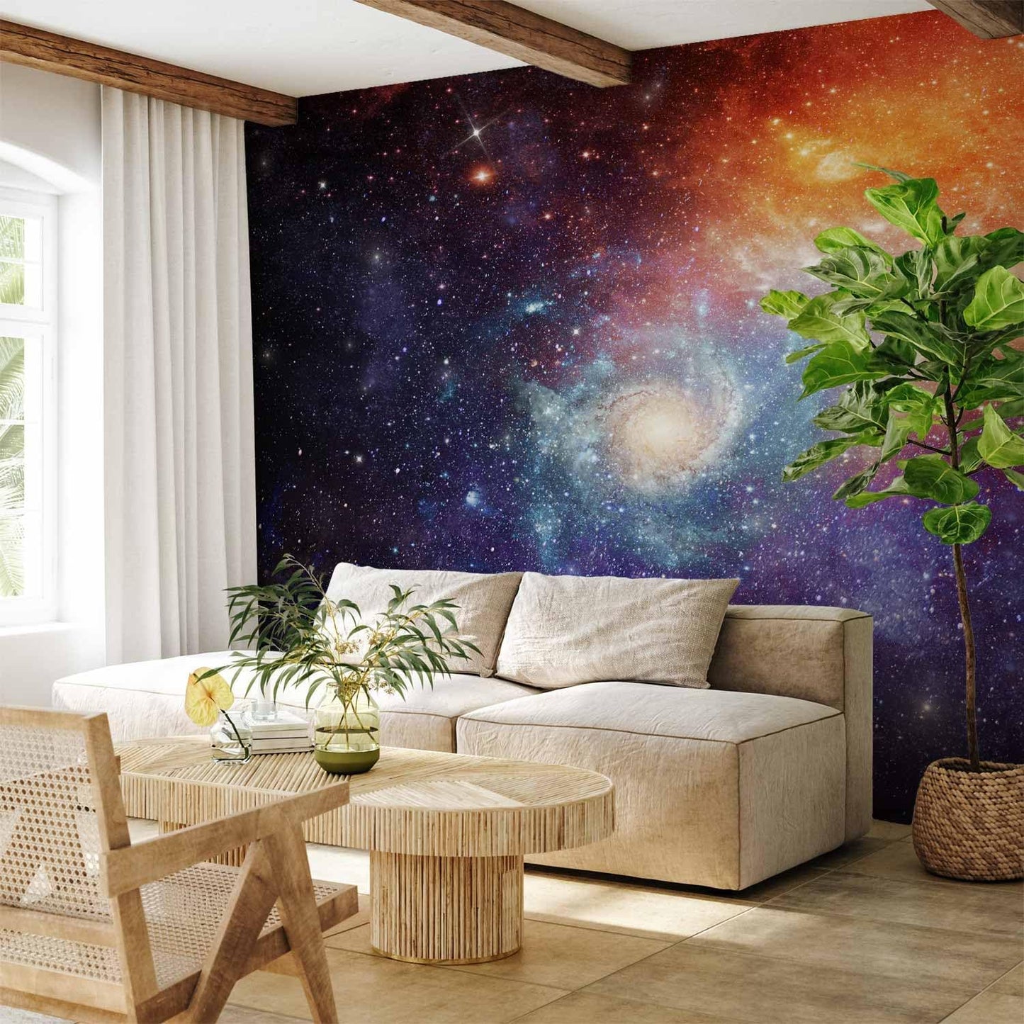 artgeist Premium Wall Mural Cosmos Galaxy 157x110 in - XXL Non-Woven Wallpaper Fleece Wall Decor Photo Print Picture Image Design Home f-C-0101-a-a