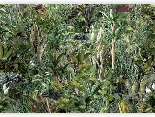artgeist Wall Mural Leaves 138x101 in - XXL Non-Woven Wallpaper Fleece Wall Decor Photo Print Picture Image Design Plants Abstract Nature Botanical b-C-0858-a-a