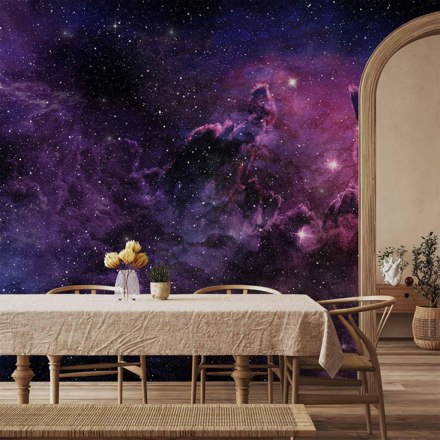 artgeist Wall Mural Cosmos Galaxy 193x138 in - XXL Peel and Stick Self-Adhesive Wallpaper Removable Large Sticker Foil Wall Decor Print Picture Image Design a-C-0022-a-a