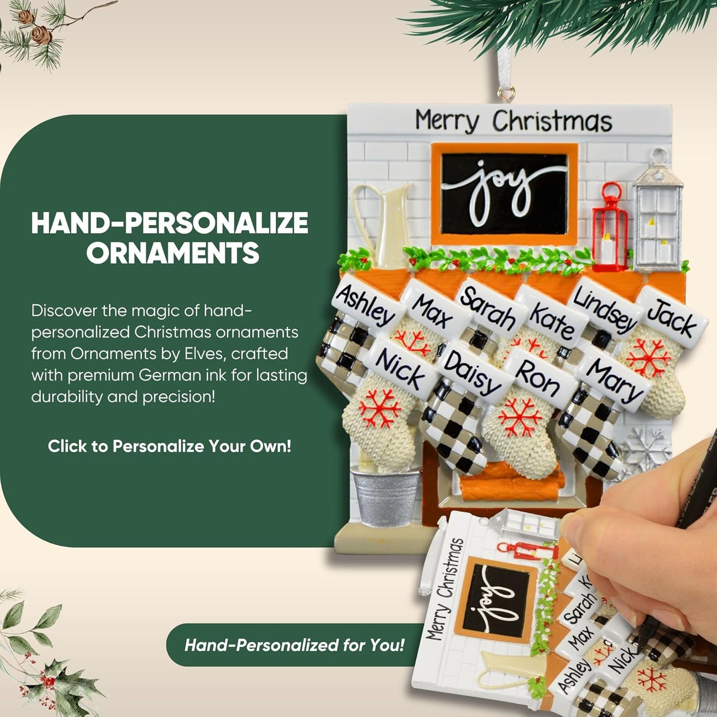 3D Frosty Snowman Family of 7 Christmas Ornament 2025 Personalized Family Christmas Ornaments 2025 | Winter Holiday Snowmen Personalized Tree Ornaments Customizable Gifts Snow People of Seven Ornament