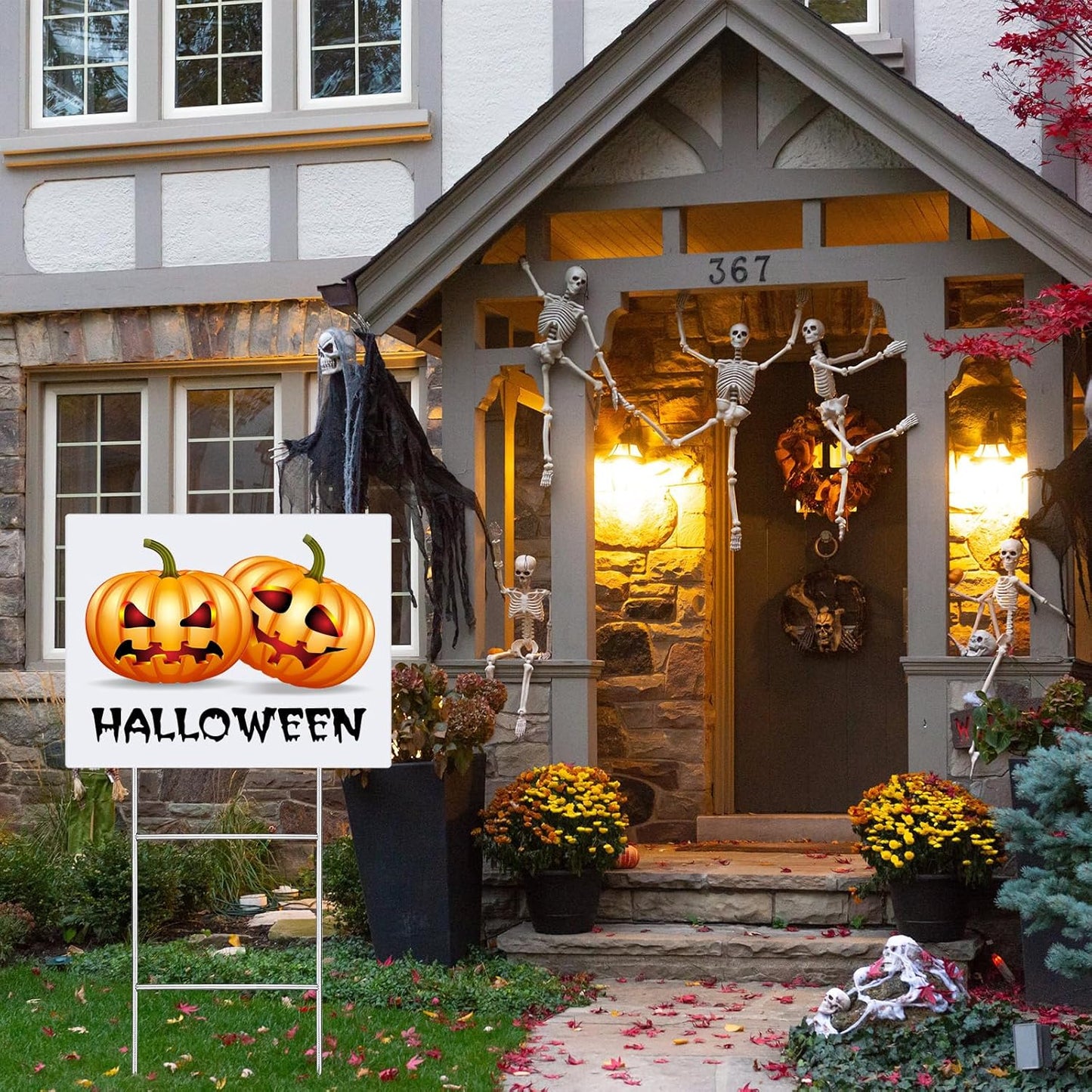 12 Pcs H Stakes for Yard Signs 24'' x 10'' Metal Heavy Duty H Frame Lawn Wire Stakes Weatherproof Metal Sign Holder Bulk for 4mm 5mm Corrugated Signs Board Guidepost Yard House Garden Decor