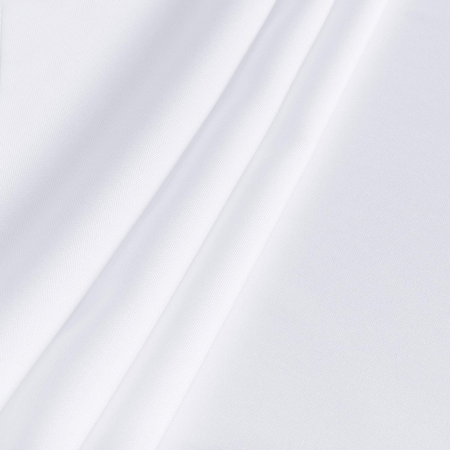 sancua Rectangle Tablecloth - 54 x 108 Inch - Stain and Wrinkle Resistant Washable Polyester Table Cloth, Decorative Fabric Table Cover for Dining Tables, Buffet Parties and Camping, White