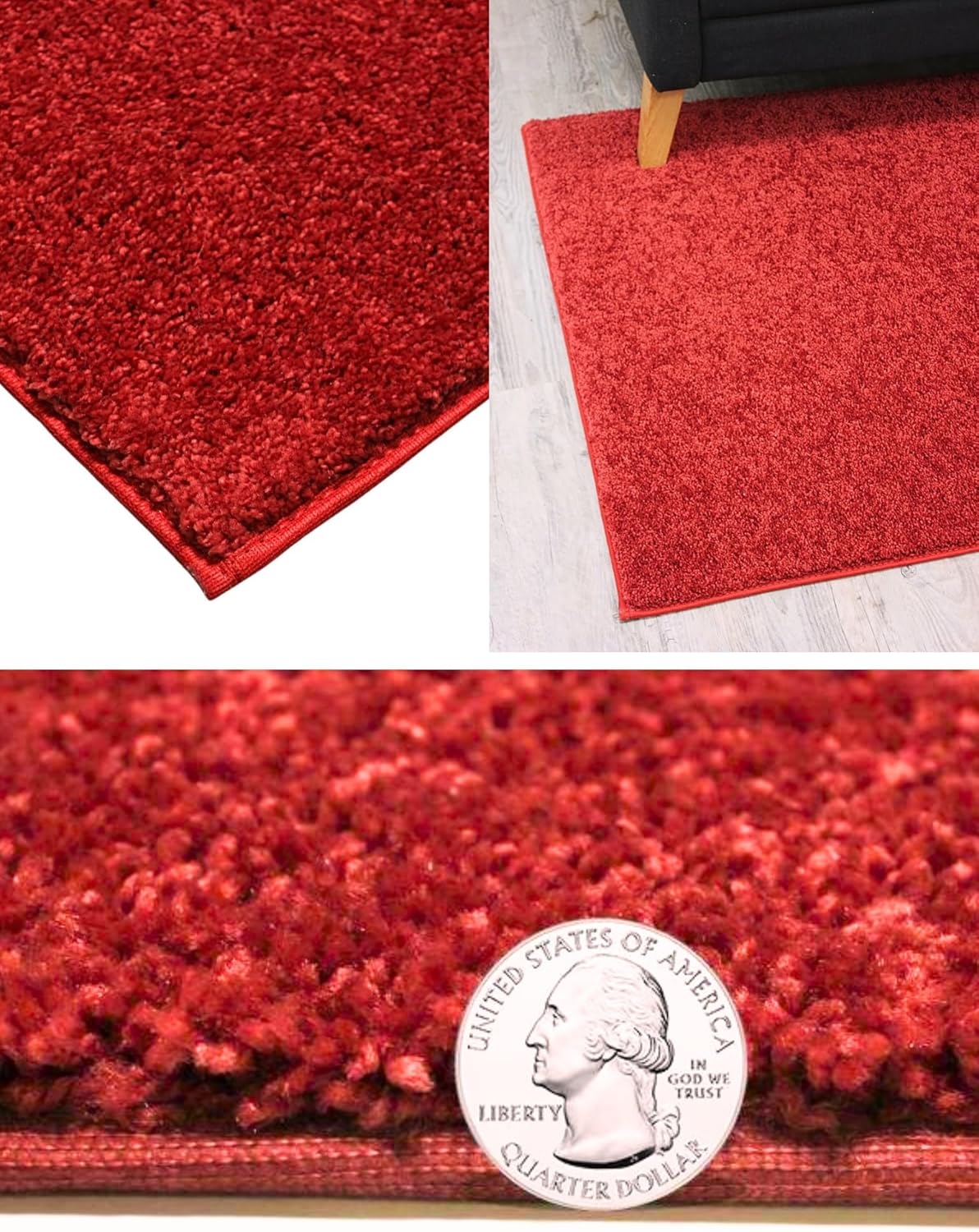 KOECKRITZ Soft and Colorful Kids Classroom Area Rugs (Passes Flammability Pill Test) Many Sizes and Bright Colors to Select from (11' x 11', Fire Engine)