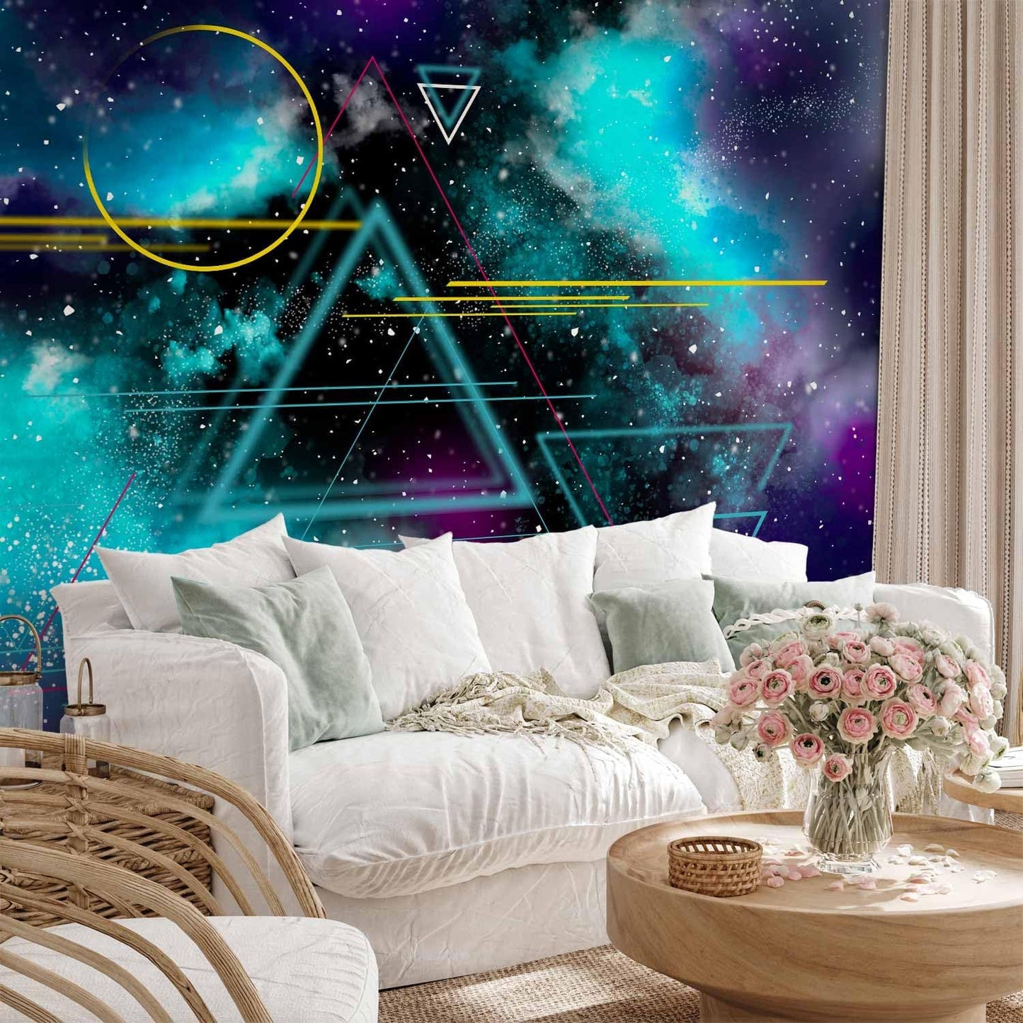 artgeist Wall Mural Galaxy 157x110 in - Non-Woven Wallpaper Fleece Wall Decor Photo Print Picture Image Design Home Mural Cosmos Galaxy Cosmonaut Astronaut a-A-10328-a-a