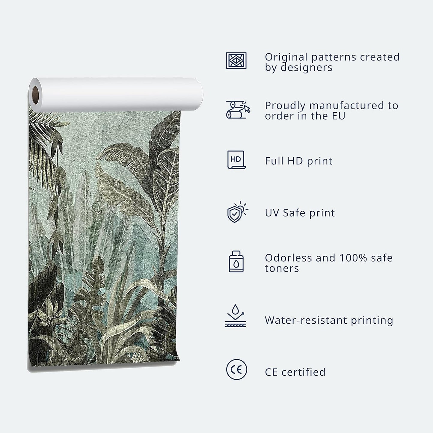 artgeist Premium Wall Mural World Map 177x124 in - XXL Non-Woven Wallpaper Fleece Wall Decor Photo Print Picture Image Design Home Map of The World k-B-0009-a-c