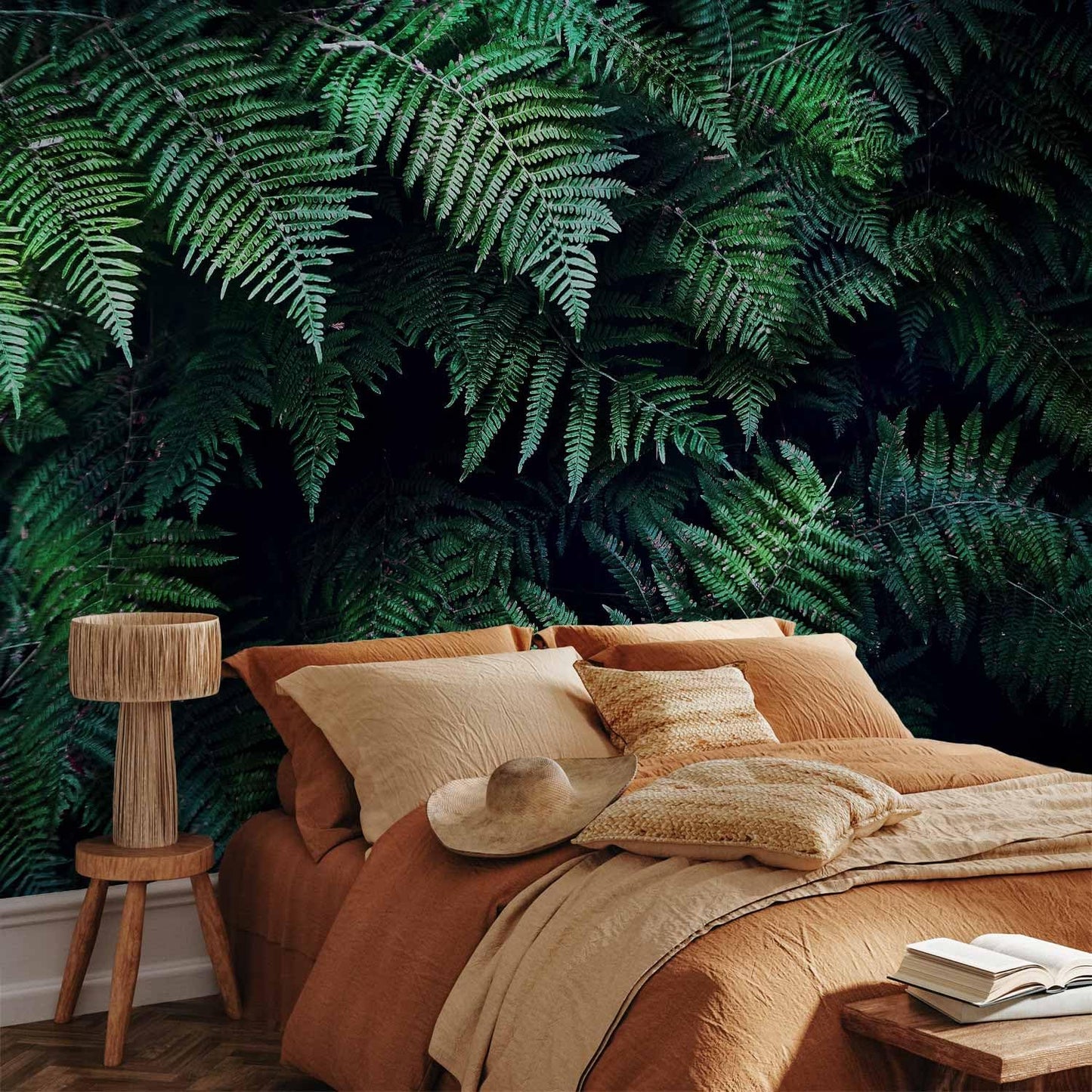 artgeist Wall Mural 3D Effect 96x69 in - XXL Peel and Stick Self-Adhesive Wallpaper Removable Large Sticker Foil Wall Decor Print Picture Image Design - Tropical Leaves b-C-0564-a-a